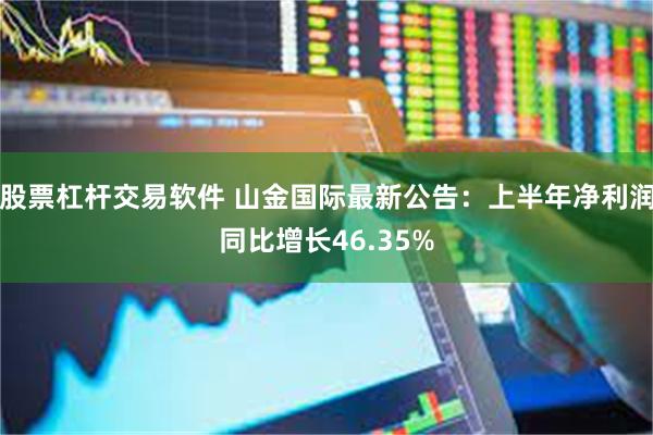 股票杠杆交易软件 山金国际最新公告：上半年净利润同比增长46.35%